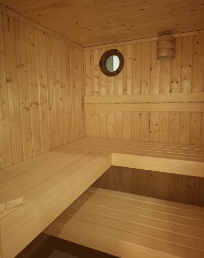 Innenansicht der Sauna 